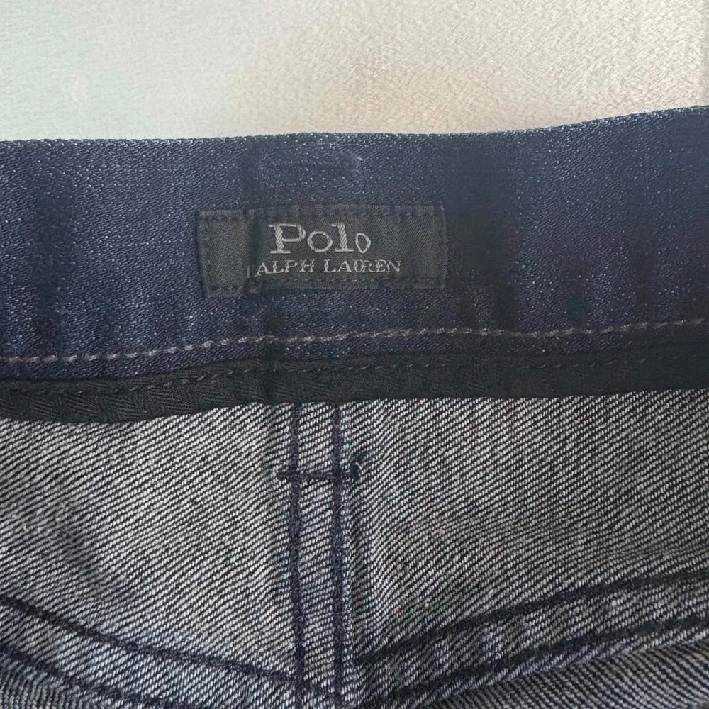 Polo Ralph Lauren Mens Dark Wash Denim Jeans Size 34 x 34 Stretch Straight Leg